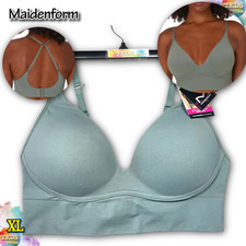 NWT Maidenform Women's XL Convertible M Lift Bralette DM2316 Pewter Green