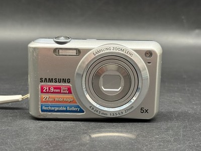 Samsung ES65 Digitalkamera Silber 5x Zoom 10.2 MP 27mm Wide Angle Vintage