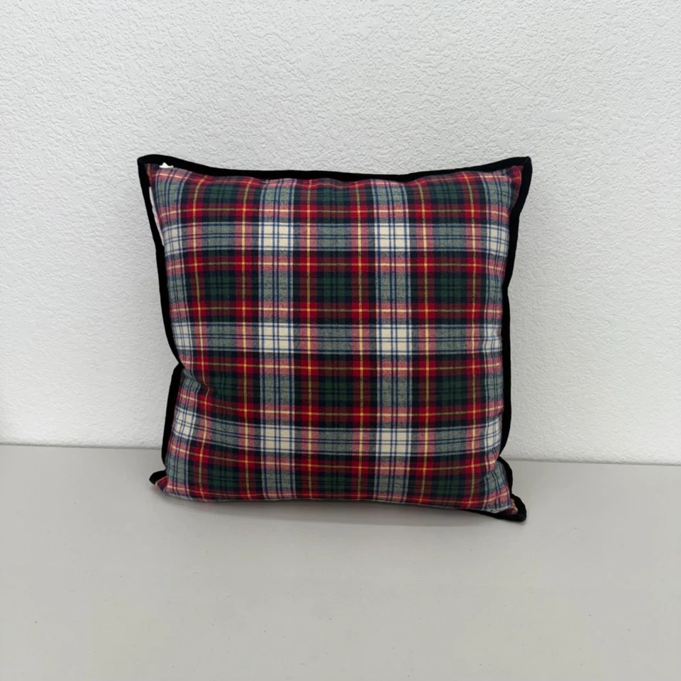 Lauren Ralph Lauren Holiday Tartan Plaid Down Feather Throw Pillow Home Decor - Image 2 of 4