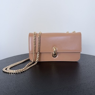 Pedro Women s Beige Gold Chain Crossbody Bag Purse Handbag