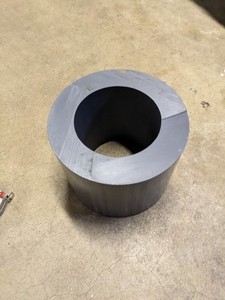 Gray PVC Tube 8-5/8" OD, 5-3/8" ID