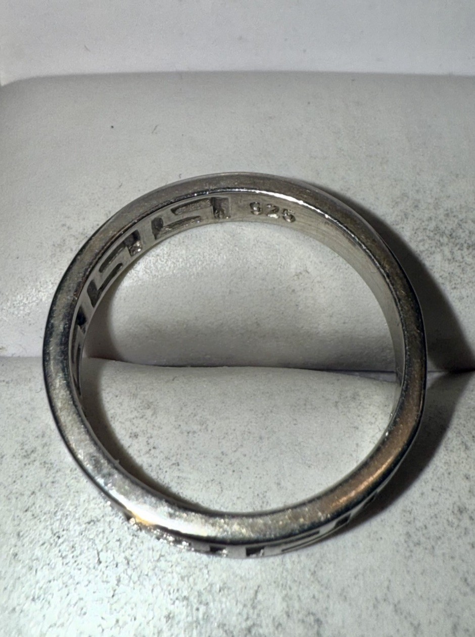 ESTATE Solid Sterling Silver Boulder Opal Inlay G… - image 4