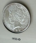 1922 D $1 Peace Silver Dollar High Grade Nice Choice MS/AU