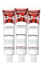 2 pack of MS DRWIKEY Probiotics Bright White Toothpaste,Fresh Breath