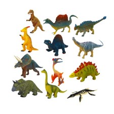 12Pcs Dinosaurier Spielzeug Tier Figur Modell Dekoration Entwicklung Spielset
