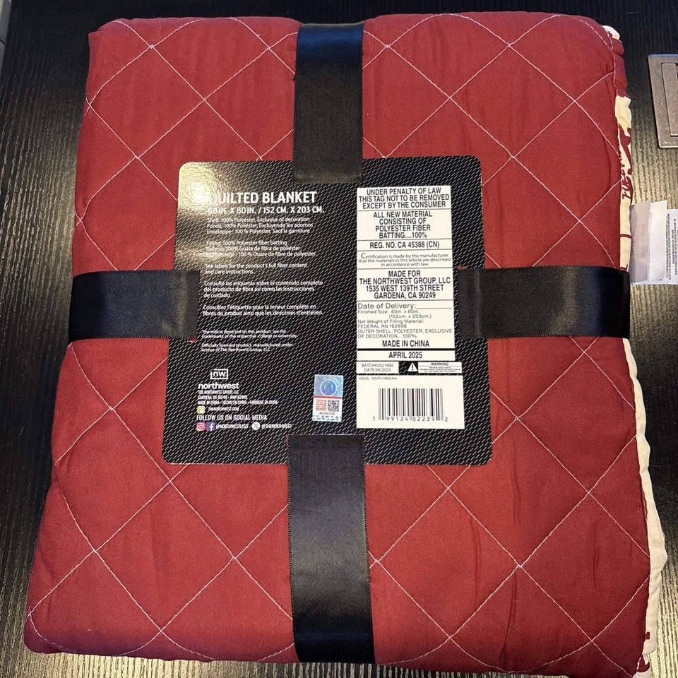 South Carolina Gamecocks  Quilted Blanket 60 In X 80 - Image 3 of 4