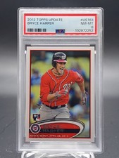BRYCE HARPER 2012 TOPPS UPDATE ROOKIE #US183 NATIONALS PSA 8 Q4444