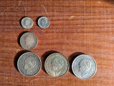 Netherlands And Curacao Silver Coins - Lot Of 6 Coins 
