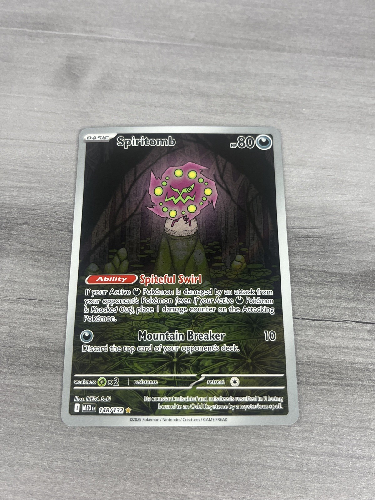Spiritomb Illustration Rare Holo ME01: Mega Evolution 148/132 NM