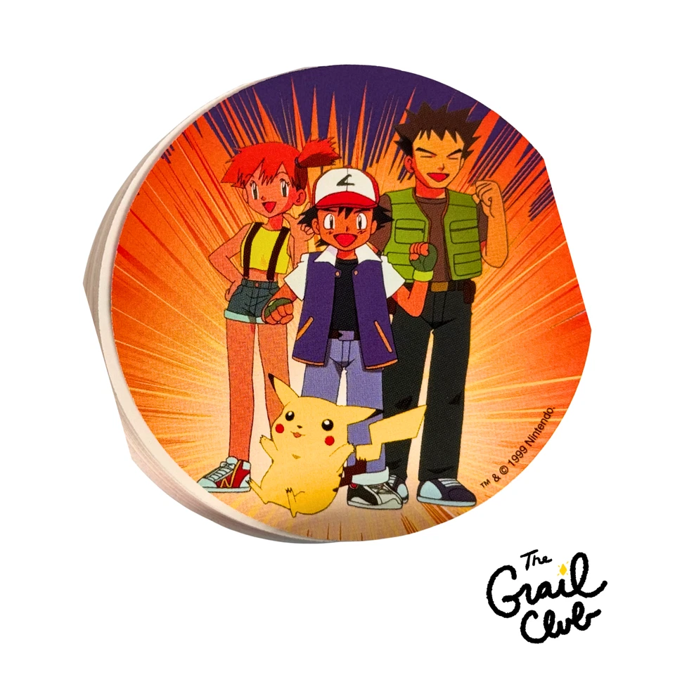 Pokemon 1999 Round Rummy Playing Cards Zipper Travel Pouch Keychain - Free Ship - Image 2 of 4