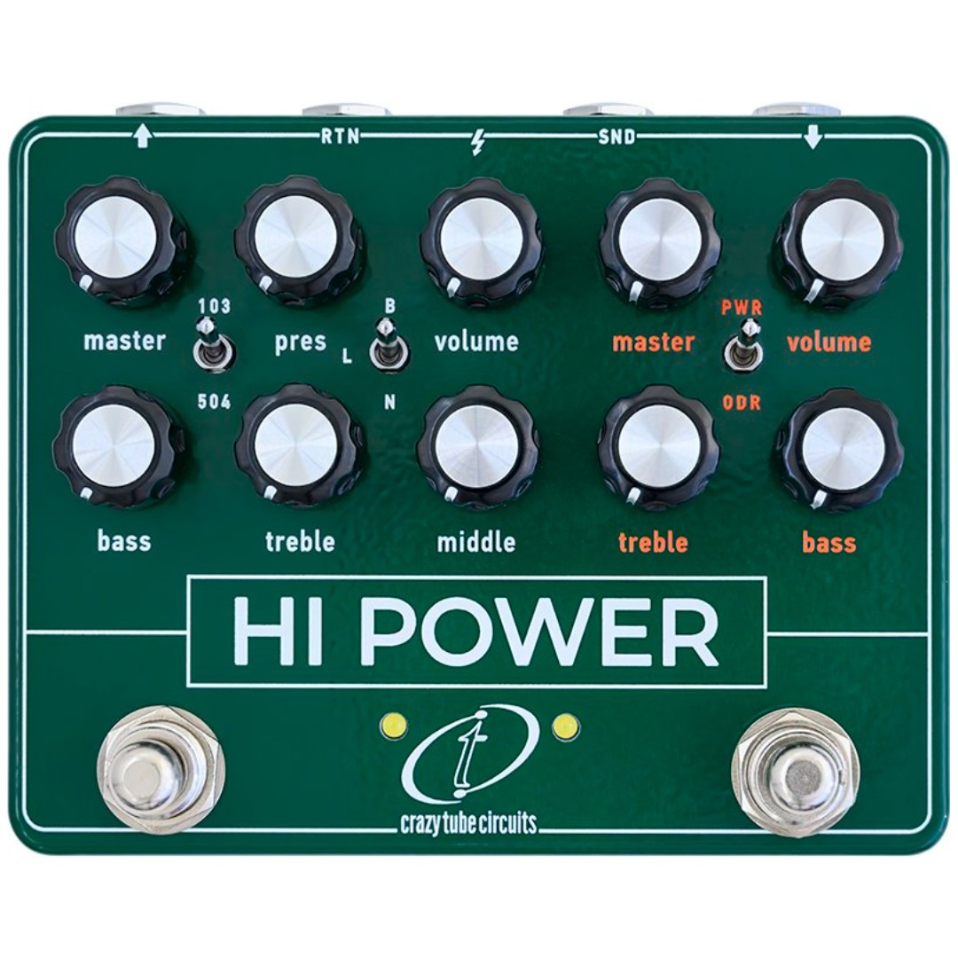 Сумасшедшие ламповые схемы Hi Power Dual Overdrive Педаль эффектов симулятора усилителя 49090₽