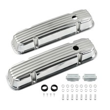 For 1959-1979 Pontiac 350 400 455 Polished Aluminum Full Finned Tall Valve Cover For 1959-1979 Pontiac 350 400 455 Polished Aluminum Full Finned Tall Valve Cover