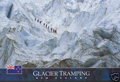 Postcard: Gletscherwanderung, Südinsel, New Zealand
