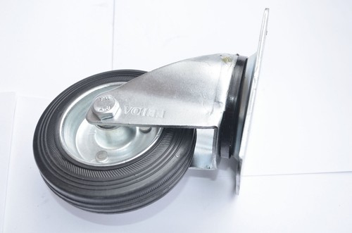 4 X 4" HEAVY DUTY Swivel Black Caster Wheel 100mm 2 with Brakes Wheels 100KG AU - Picture 6 of 7