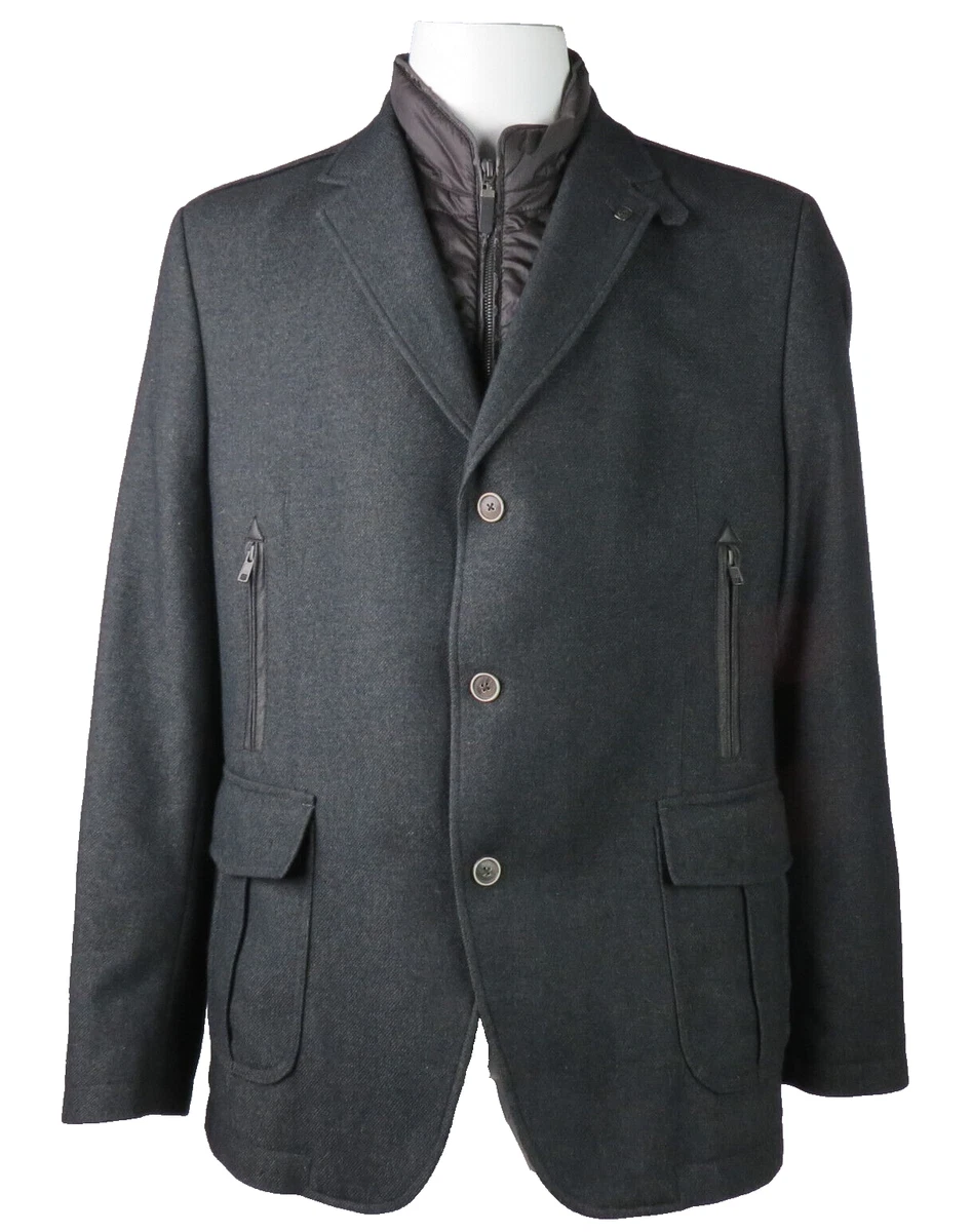 Bugatti flecity wool blend best sale coat