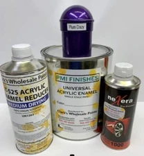 Plum Crazy Gallon Kit Single Stage ACRYLIC ENAMEL Car Auto Paint Kit