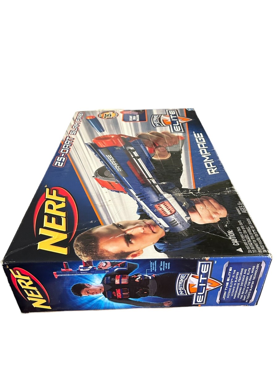 NERF N-Strike RAMPAGE Elite Slam Fire 25 Dart Drum Magazine NEW