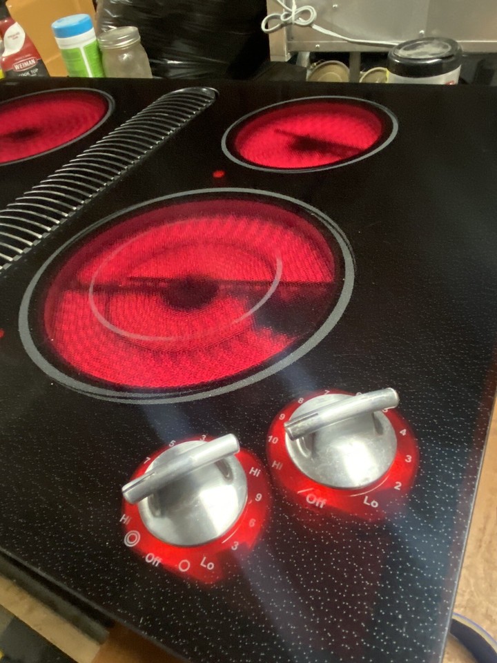 JennAir 30" Electric Cooktop with Downdraft JED8430BDB eBay