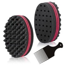 Magic Twist Hair Sponge Barber Hair Brush Sponge Styling Tool For Afro Curl C...