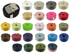 48",54",60",72" Military Canvas Web Old English Initial "A" Belt & Buckle 