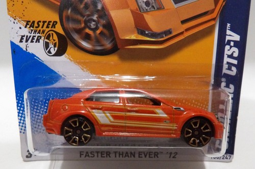 Hot Wheels FTE Faster Than Ever Cadillac CTS-V Orange - Picture 2 of 5
