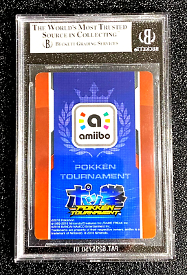 BGS 8 NM/MT SHADOW MEWTWO AMIIBO BONUS CARD POKKEN TOURNAMENT