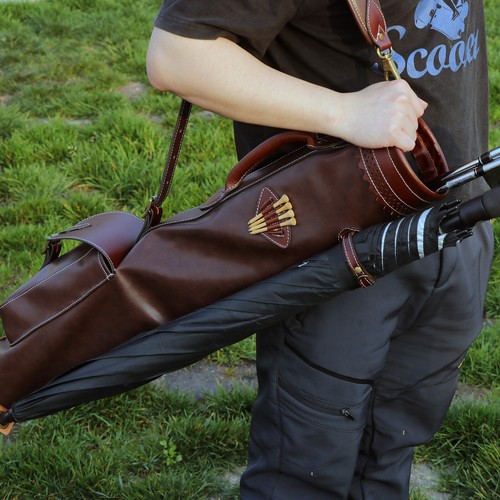 TOURBON Vintage Golf Club Bag Durable Foldable Sunday Travel Pack Waterproof - Picture 23 of 24