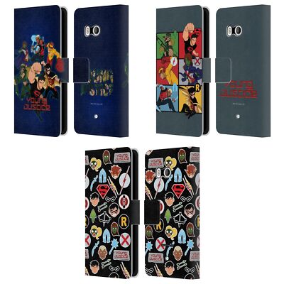 OFFICIAL YOUNG JUSTICE GRAPHICS LEATHER BOOK WALLET CASE COVER FOR HTC PHONES 1