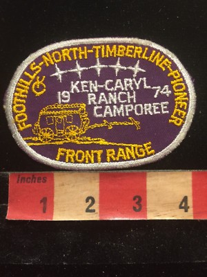 Vtg 1974 NORTH FOOTHILLS TIMBERLINE PIONEER  KEN CARYL RANCH CMPO BSA Patch 87N9