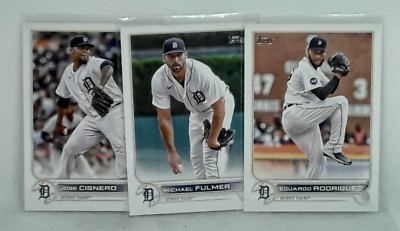 (3x) Eduardo Rodriguez Jose Cisnero + Fulmer 2022 Topps Update - Detroit Tigers