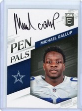 2018 Donruss Elite Football Pen Pals Rookie Auto #PP-MG Michael Gallup