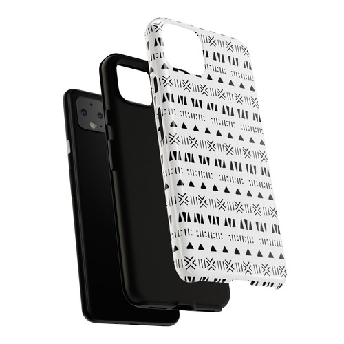 Black and White Southwestern Aztec Pattern Google Pixel Tough Cases - 第 89/131 張圖片