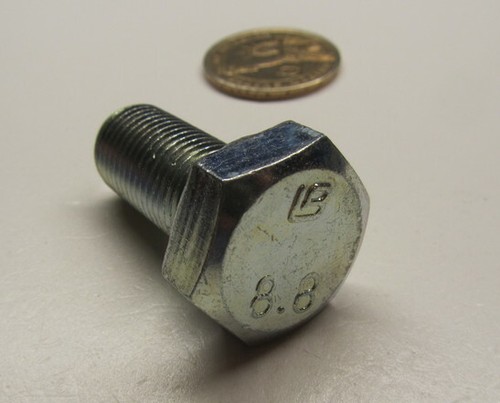 Tap Bolt, FT, 8.8 Zinc Plated Metric, M14 x 1.5 x 30 mm Length, 10 Pcs - Picture 8 of 12