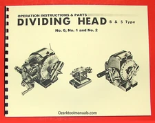 Universal Dividing Head Type B & S No. 0, 1, 2  Instruction & Parts Manual 0730