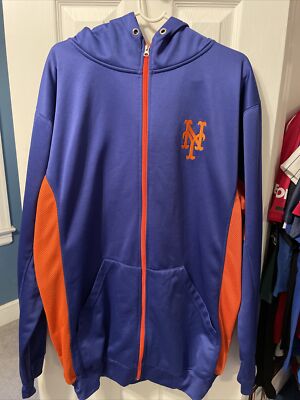 Majestic MLB Mets フルジップジャケット 青 オレンジ s-l400.jpg
