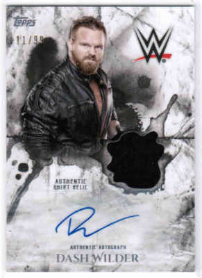 2018 TOPPS WWE UNDISPUTED SHIRT RELIC AUTOGRAPH AUTO CARDS (UAR-XX) U-Pick List