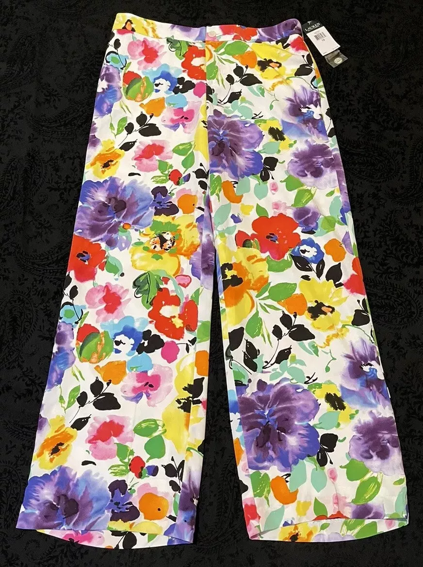 Ralph lauren floral pants sales