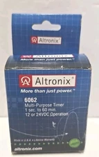 Altronix 6062 Timer, Multi-Purpose, 12/24VDC 1 Second to 60 Minutes Board