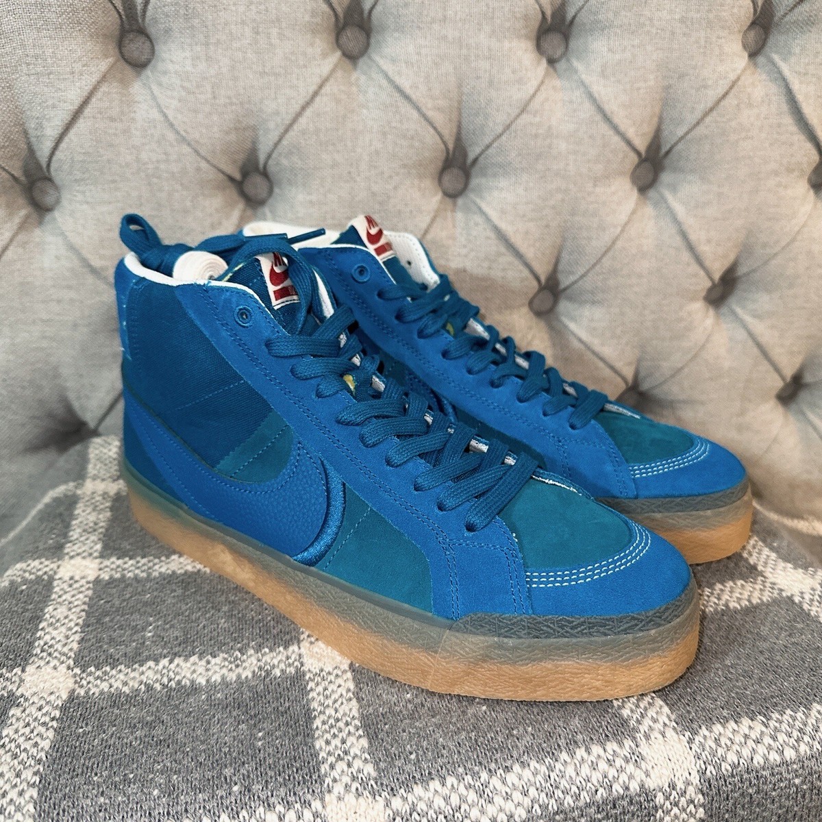 Size 9.5 - Nike SB Zoom Blazer Mid Premium Plus Teal Gum DV5468