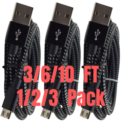 Micro USB Fast Charger Charging Adapter Cable For Samsung Google Android HTC LG