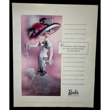 Barbie Doll Vintage Print Ad 90s My Fair Lady Eliza Doolittle Ascot Opening Day