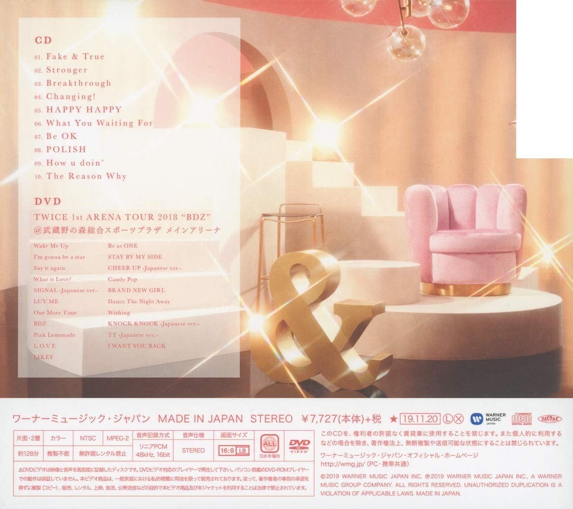 TWICE &TWICE First Limited Edition Type A CD DVD Booklet Card TWICE &TWICE First Limited Edition Type A CD DVD Booklet Card