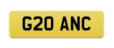 G20 ANC CHERISHED PRIVATE NUMBER PLATE DVLA PERSONAL CAR REGISTRATION UK