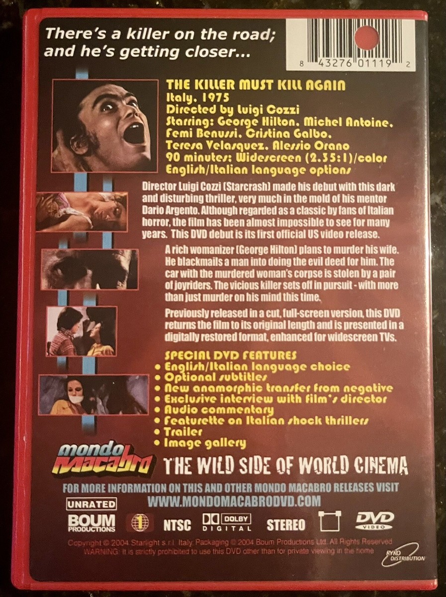 The Killer Must Kill Again (DVD, 2005) for sale online | eBay