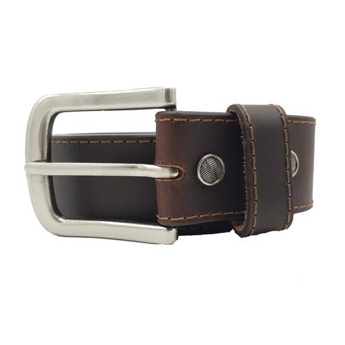 New Genuine Full Grain Leather Belt Mens Jeans Premium Quality Single Stitched - Picture 19 of 26