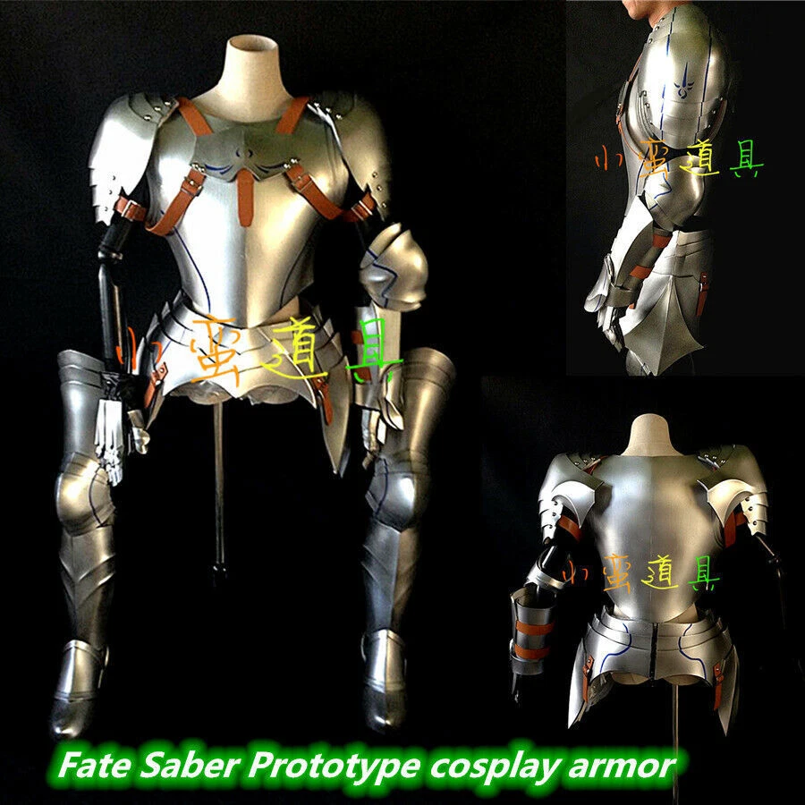 Fate FGO Saber Pendoragon Cosplay Armors Full Set Prototype Costume Party Prop - Image 2 of 4