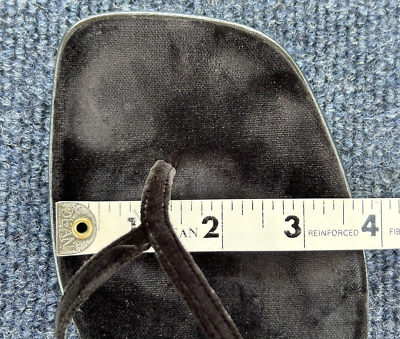 THE ROW Constance Black Velvet Slingback Flat Sandals 37.5 THE ROW Constance Black Velvet Slingback Flat Sandals 37.5