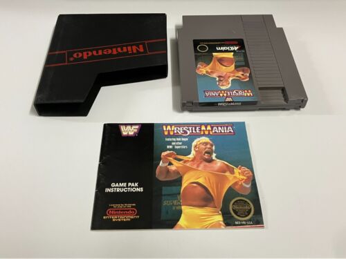 WWF WRESTLEMANIA (Nintendo NES) with Instruction Manual ~ Tested