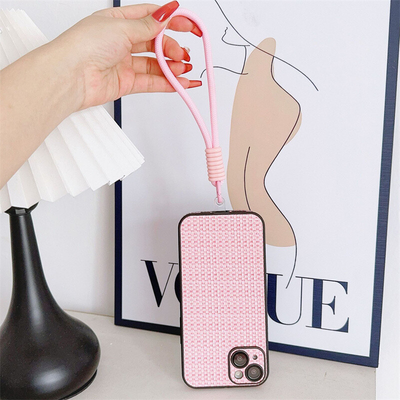 Mobile Phone Lanyard Strap Hanging Chain Ring Cord With Patch Wrist Strap