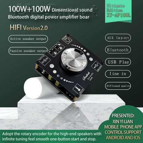 Stereo Bluetooth Digital Endstufe Platine 100 W*2 Klasse D AUX HIFI TPA3116 - Bild 2 von 23
